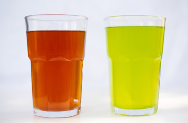 Green pandan juice in healthy drinking concept.