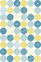 手描き風のシームレスパターン