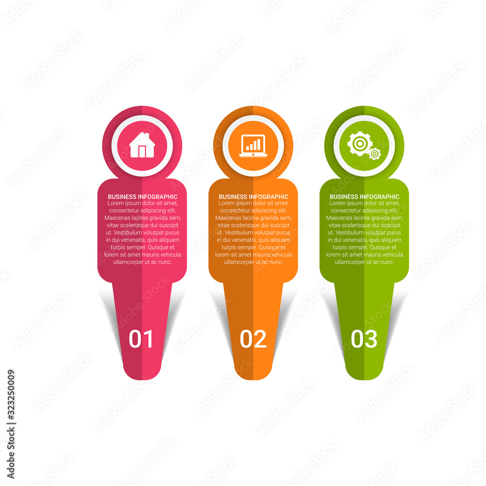 Poster business data visualization. timeline infographic icons designed for abstract background template