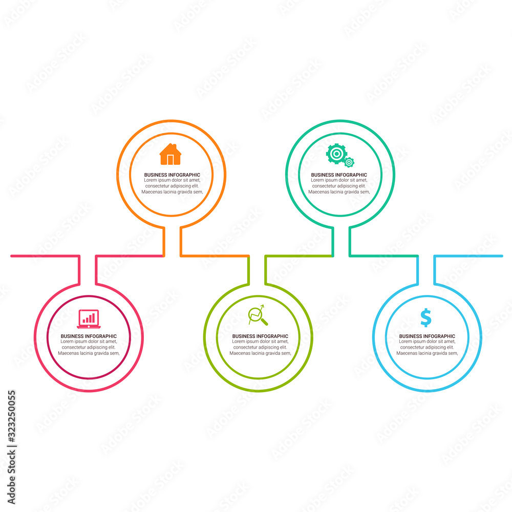 Poster business data visualization. timeline infographic icons designed for abstract background template