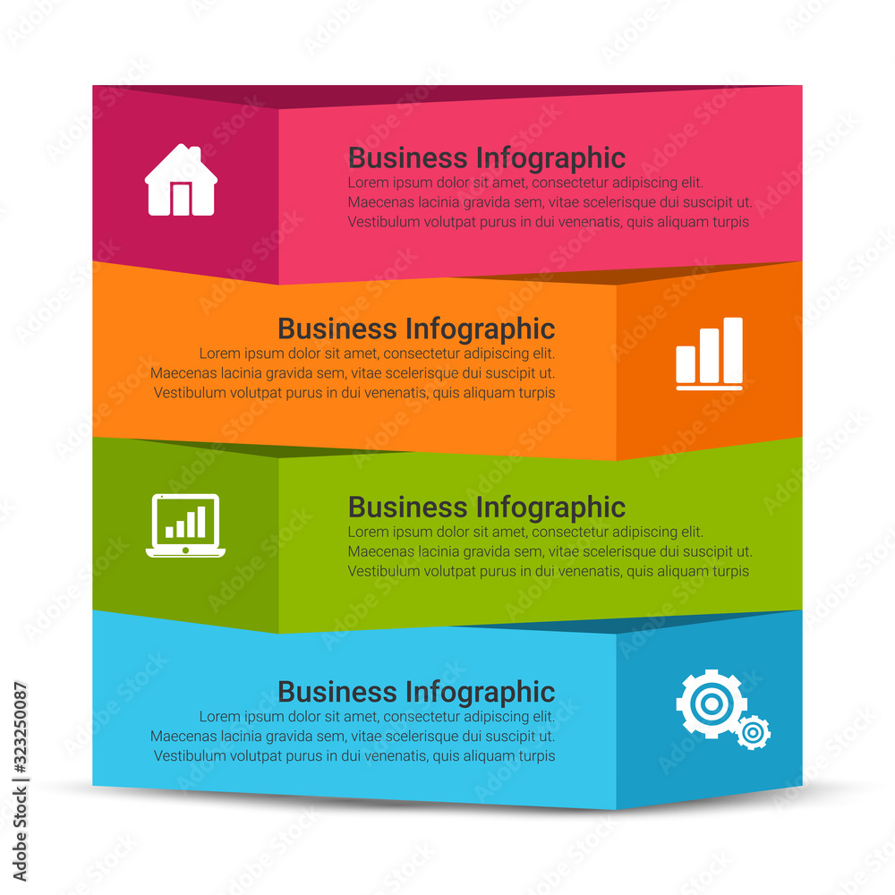 Poster business data visualization. timeline infographic icons designed for abstract background template
