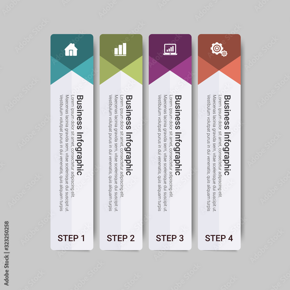 Aufkleber business data visualization. timeline infographic icons designed for abstract background template