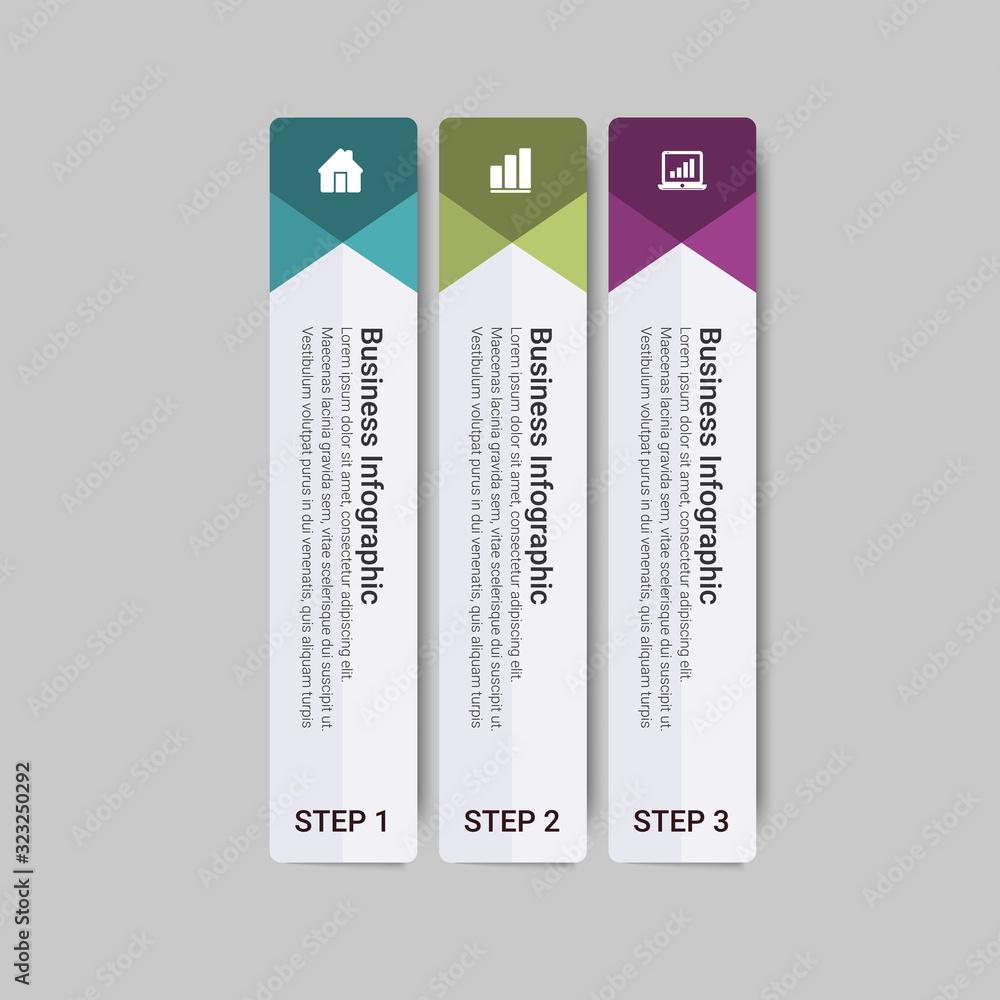 Poster business data visualization. timeline infographic icons designed for abstract background template