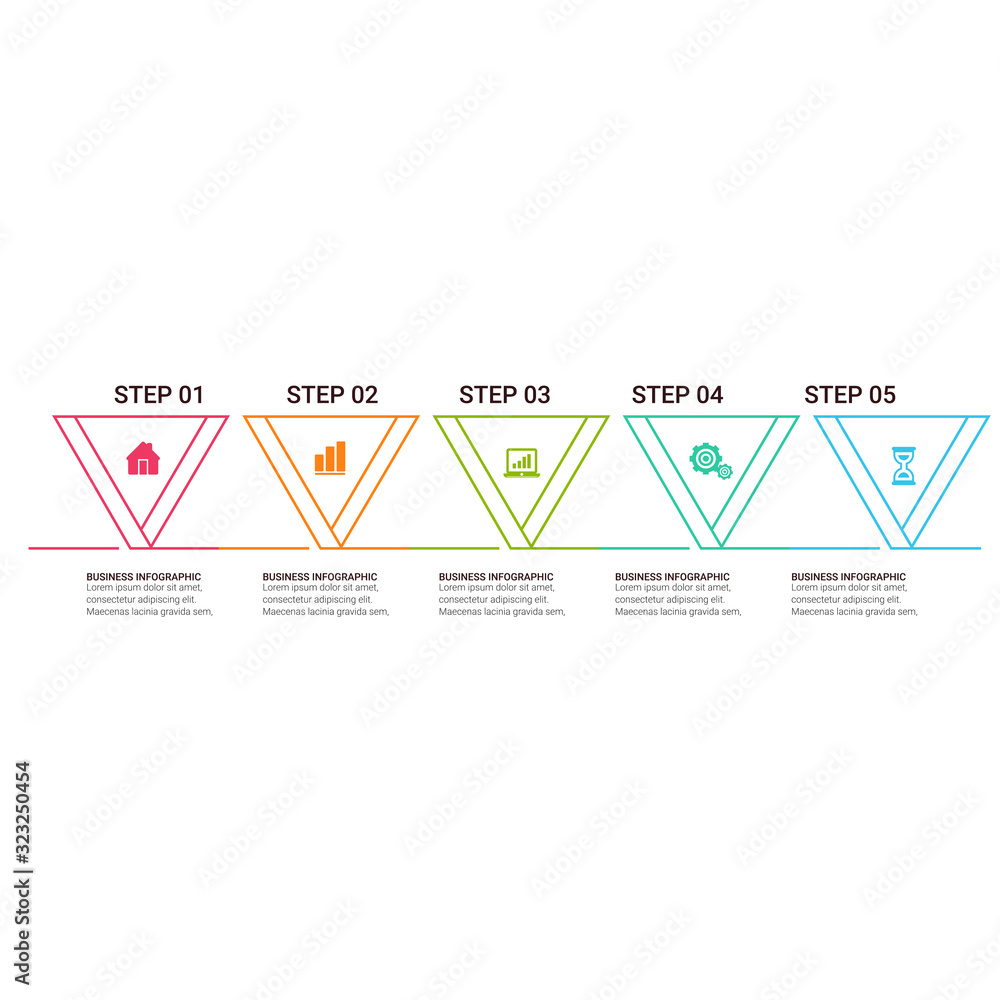 Poster business data visualization. timeline infographic icons designed for abstract background template