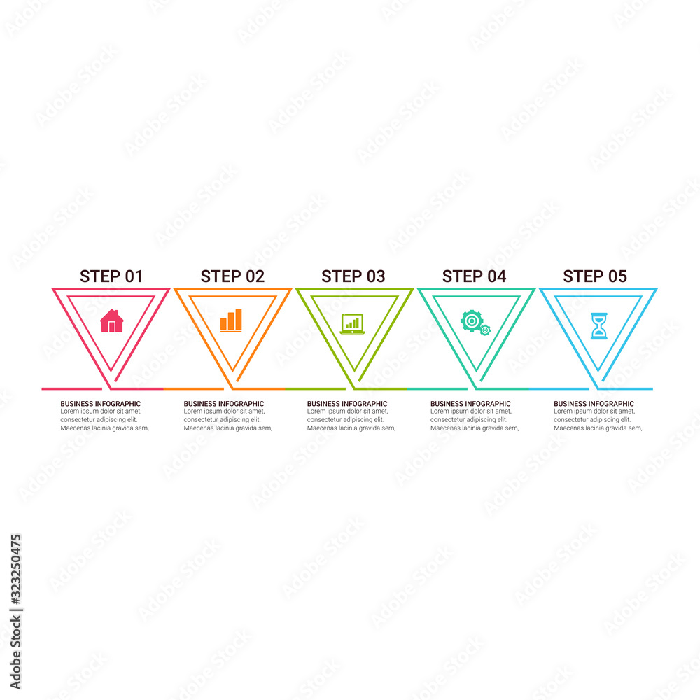 Poster business data visualization. timeline infographic icons designed for abstract background template