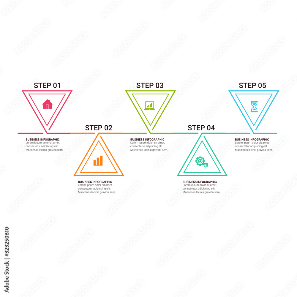 Poster business data visualization. timeline infographic icons designed for abstract background template