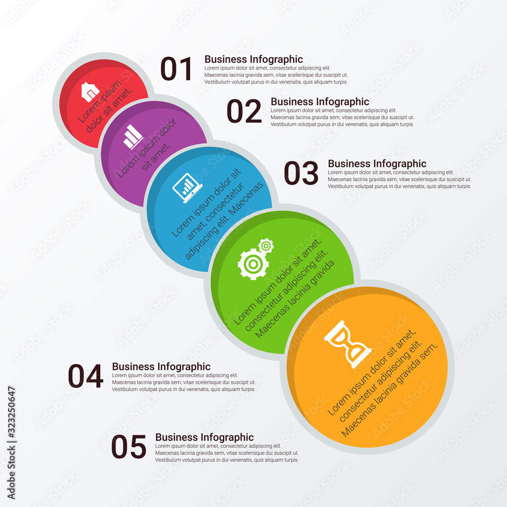 Poster business data visualization. timeline infographic icons designed for abstract background template