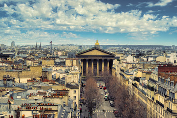 panoramic view of paris france