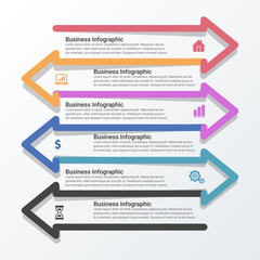 Business data visualization. timeline infographic icons designed for abstract background template