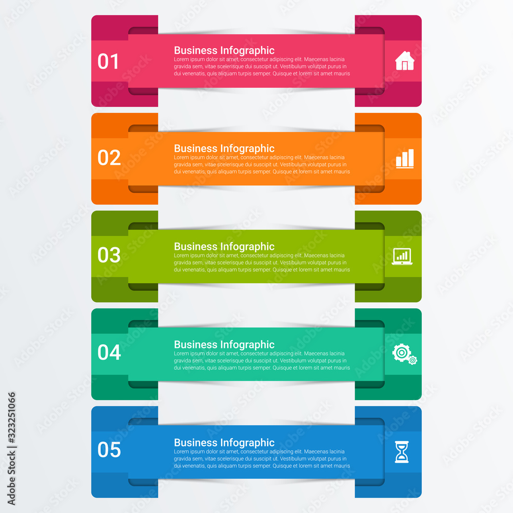 Poster business data visualization. timeline infographic icons designed for abstract background template
