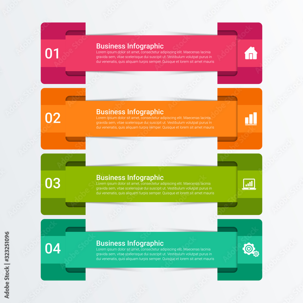 Poster business data visualization. timeline infographic icons designed for abstract background template