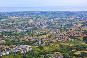Fototapeta na wymiar San Marino landscape