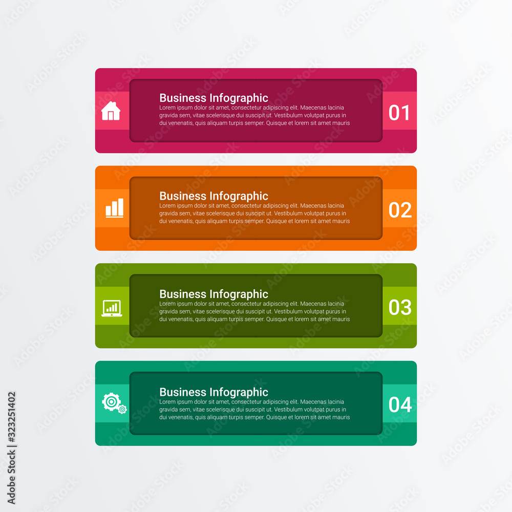 Poster business data visualization. timeline infographic icons designed for abstract background template