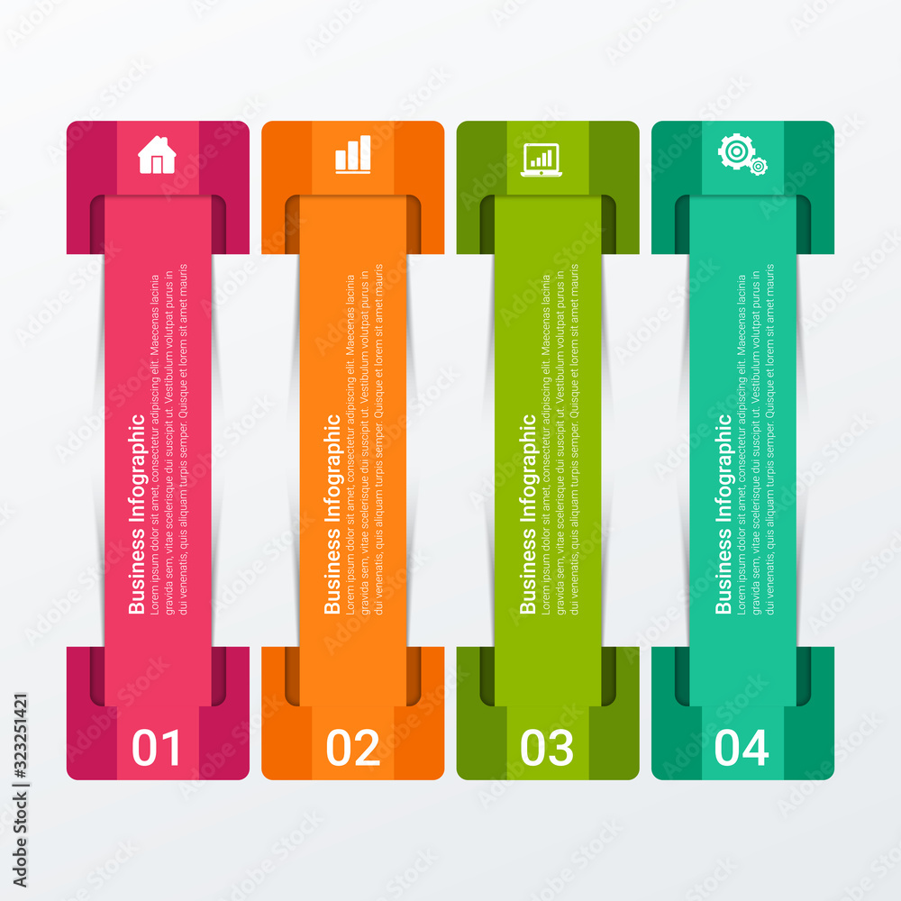 Poster business data visualization. timeline infographic icons designed for abstract background template