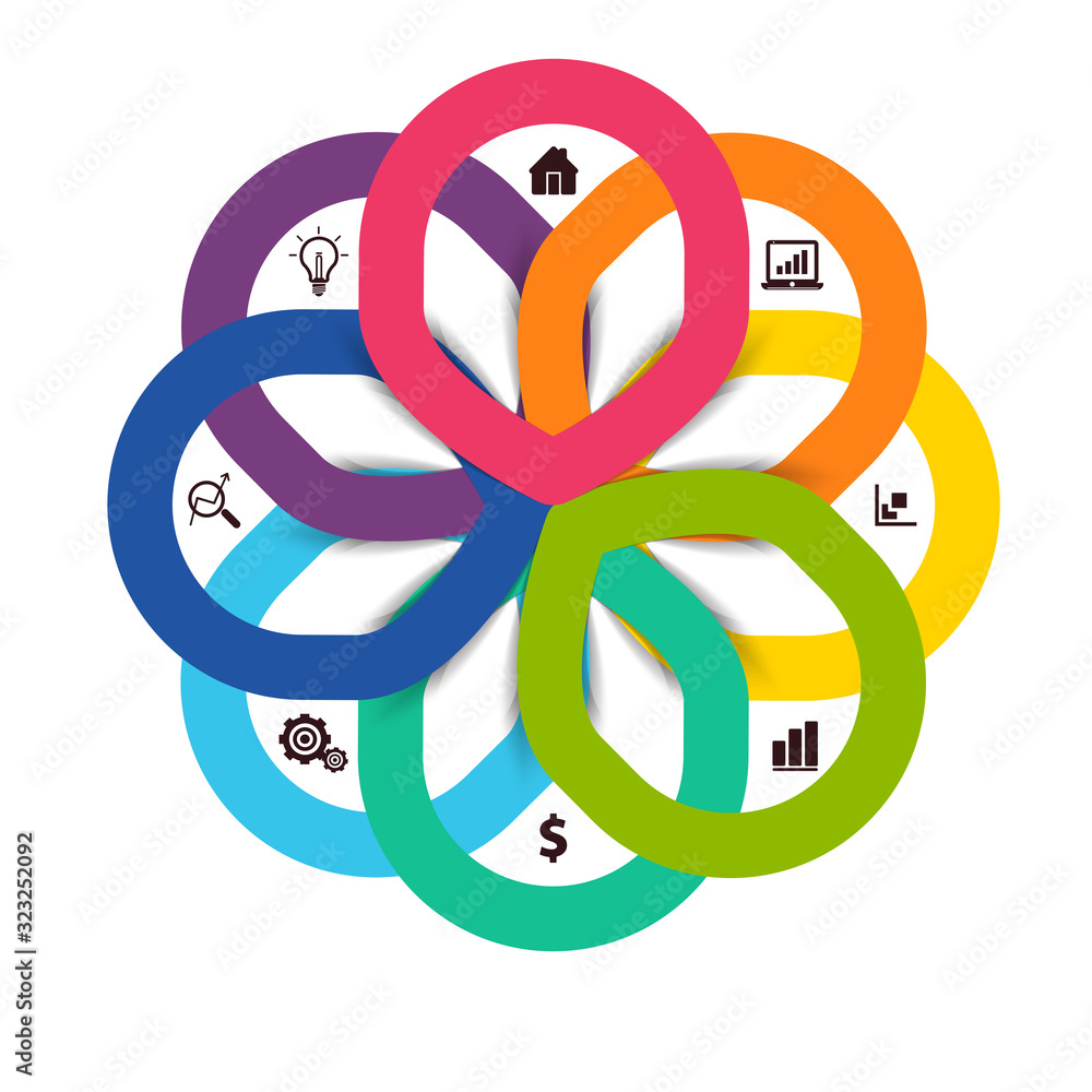 Poster business data visualization. timeline infographic icons designed for abstract background template