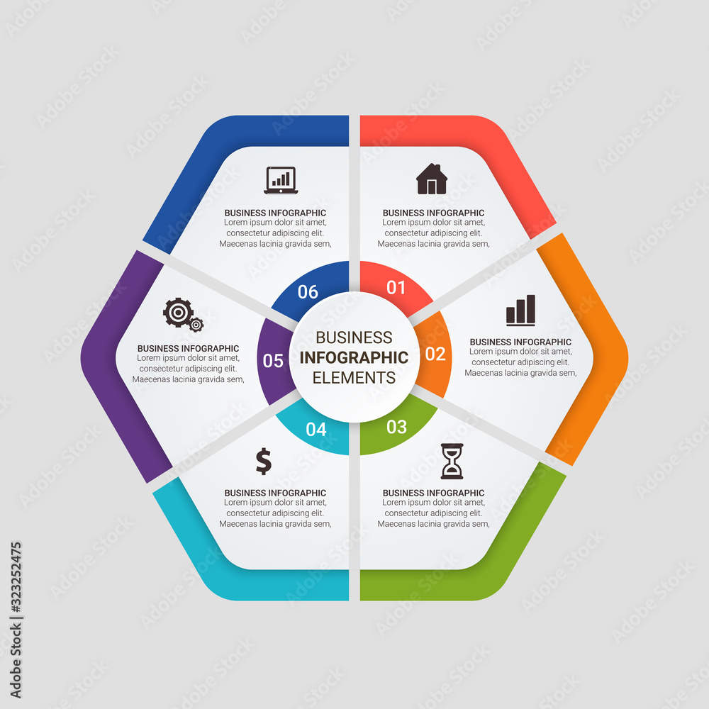 Poster business data visualization. timeline infographic icons designed for abstract background template