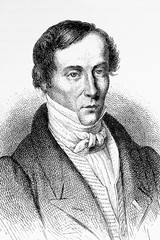 Augustin-Jean Fresnel. French scientist, engineer and physicist. 1788-1827. Antique illustration. 188