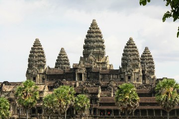 Obraz premium ancient temple in angkor cambodia