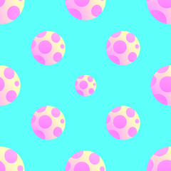 Naklejka na ściany i meble Balls. Abstract seamless pattern. Vector image.