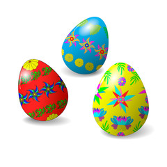 A vector Easter egg isolated on white background..