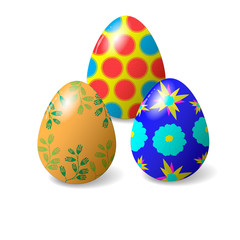 A vector Easter egg isolated on white background..