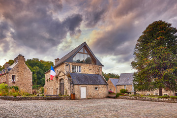 Image of the Mairie de Léhon at Leon, Brittany, France