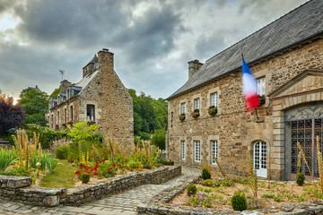 Fototapeta na wymiar Image of the Mairie de Léhon at Leon, Brittany, France