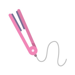 hair straightener electric isolated icon