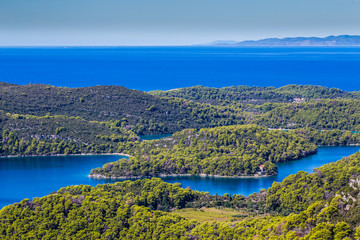 Obraz premium View From Montokuc Viewpoint - Mljet, Croatia
