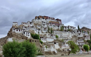 Fototapeta na wymiar Thiksey Monastery or Thiksey Gompa, Leh Ladakh, Jammu and Kashmir, India 