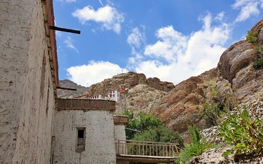 Hiking in Himalaya mountains - photography of high peaks. Ladakh, North India