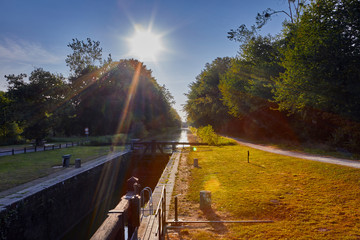 Image of a lock on the Canal d'ille et Rance