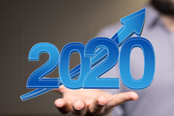 year 2020 business solution concept