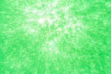 The texture of the foam