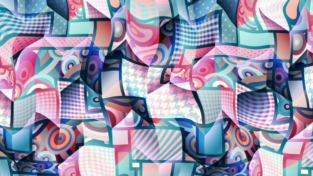 Wavy moving stirring background. Seamless looping footage.