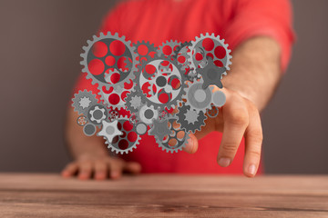 gear Technology setting concept background.