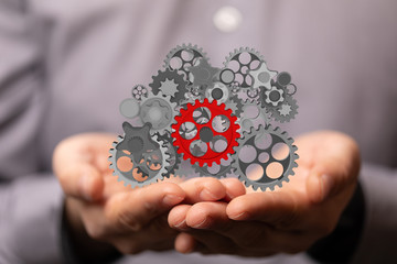 gear Technology setting concept background.