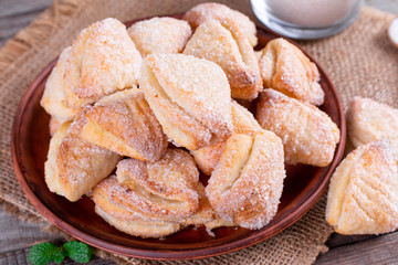 Cottage cheese and sugar cookies crows feet