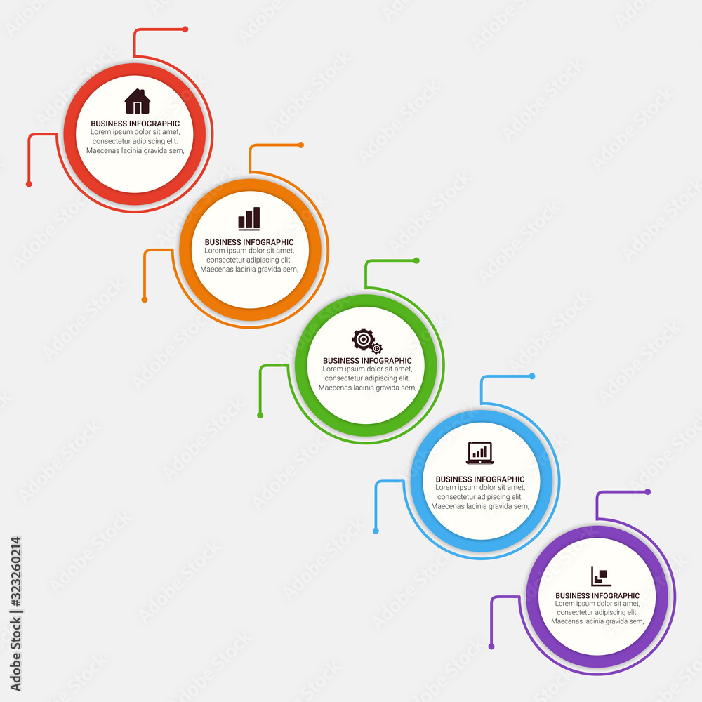 Poster presentation template design. business data graphs. vector financial and marketing charts.