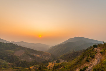 Sunset on the mountain.2