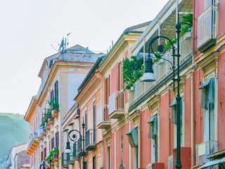 Obraz premium Fragment of houses in Sorrento