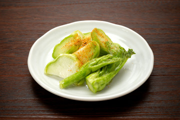搾菜の一夜漬け