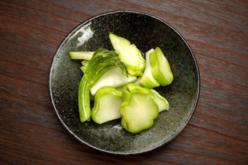 搾菜の一夜漬け