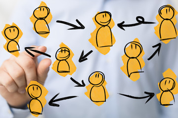 Digital Network and data concept.