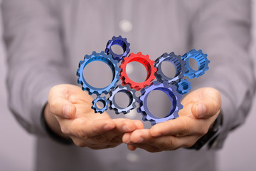 gear Technology setting concept background.