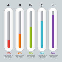 Template Timeline Infographic banner, diagram, web design, area chart