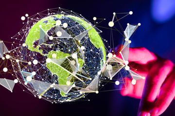 Global network and data exchanges over the world