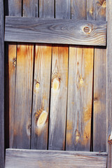 Wood background texture with dry peeling paint and cracks. Background, design element, photo background, place for text.