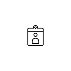 Icon Id Card Vector Graphic Illustrator perfect for Office