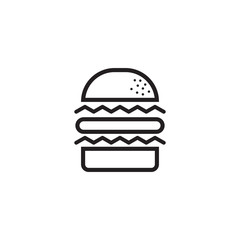 Burger restaurant logo design vector template